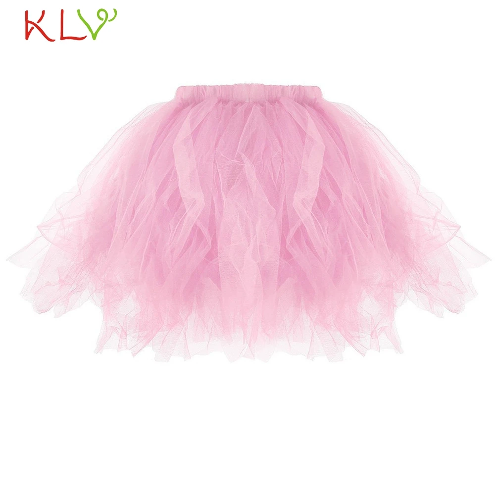 Women Skirt-A Женские юбки-пачки для взрослых и детей, Rok Dames, пышная фатиновая Сексуальная Мини плиссированная юбка на талии, Faldas Mujer Moda De Verano 18Jan18 - Цвет: Women Skirt-A