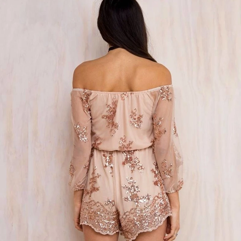 2018 новые брендовые пикантные Boho Для женщин Комбинезоны Мода Slash шеи шифон Боди