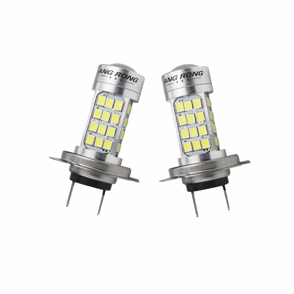 Светодиодный фонарь высокой мощности ANGRONG 2x6000K белый H7 54 SMD головной светильник