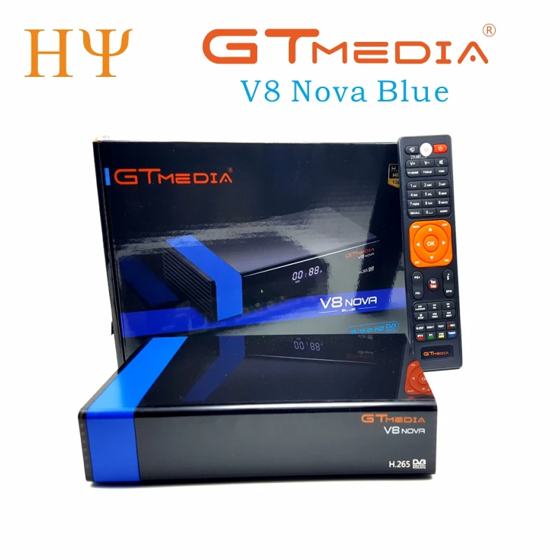 GTmedia V8 Nova Blue DVB S2 HD спутниковый ресивер с поддержкой H.265 Newcamd power vu biss Встроенный Wi Fi