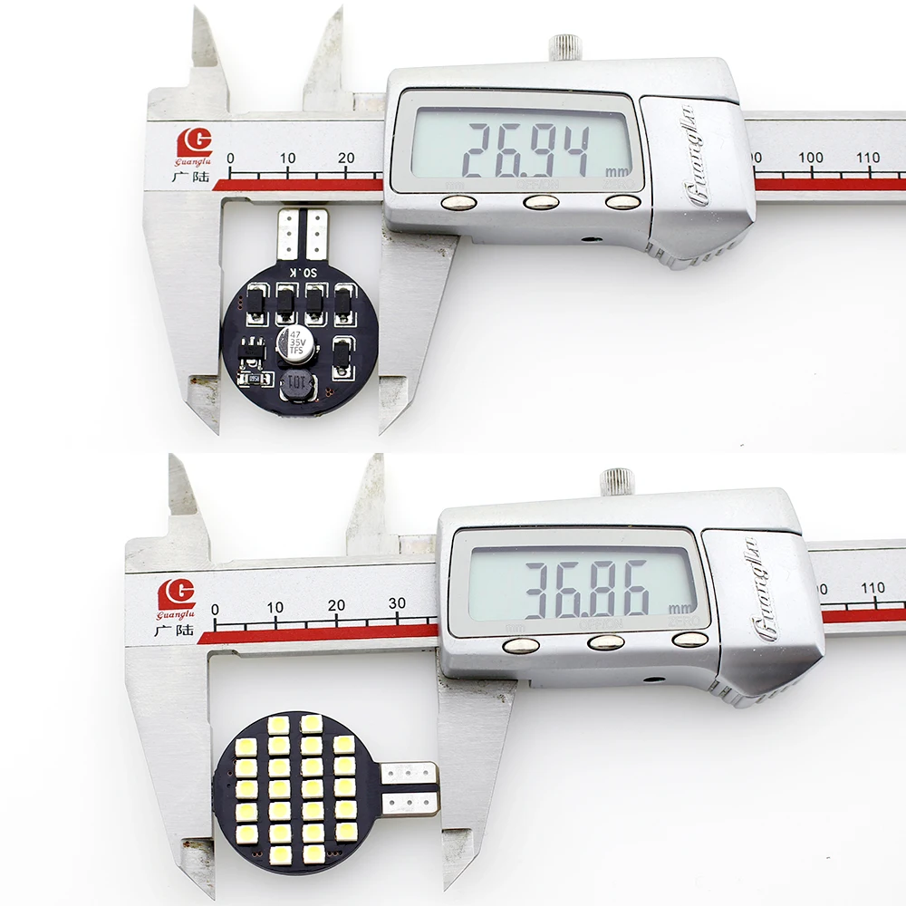Светодиодная лампа T10 194 168 W5W 3528 1210 24 SMD 12 В постоянного тока купольная