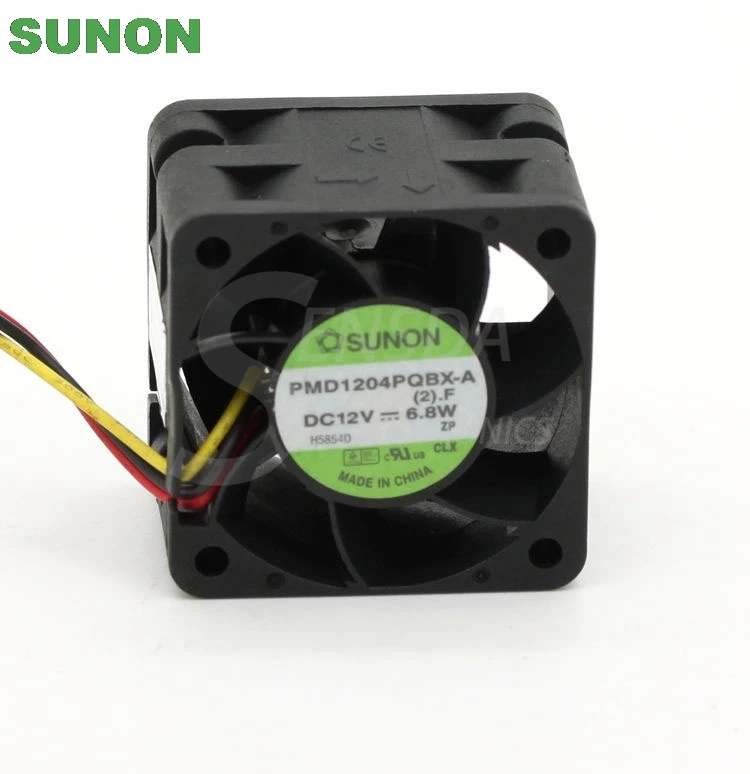 SUNON 4028 PMD1204PQBX A 40 мм 4 см DC 12V 6 8 W 3 провода осевого сервера Охлаждающие вентиляторы|dhl