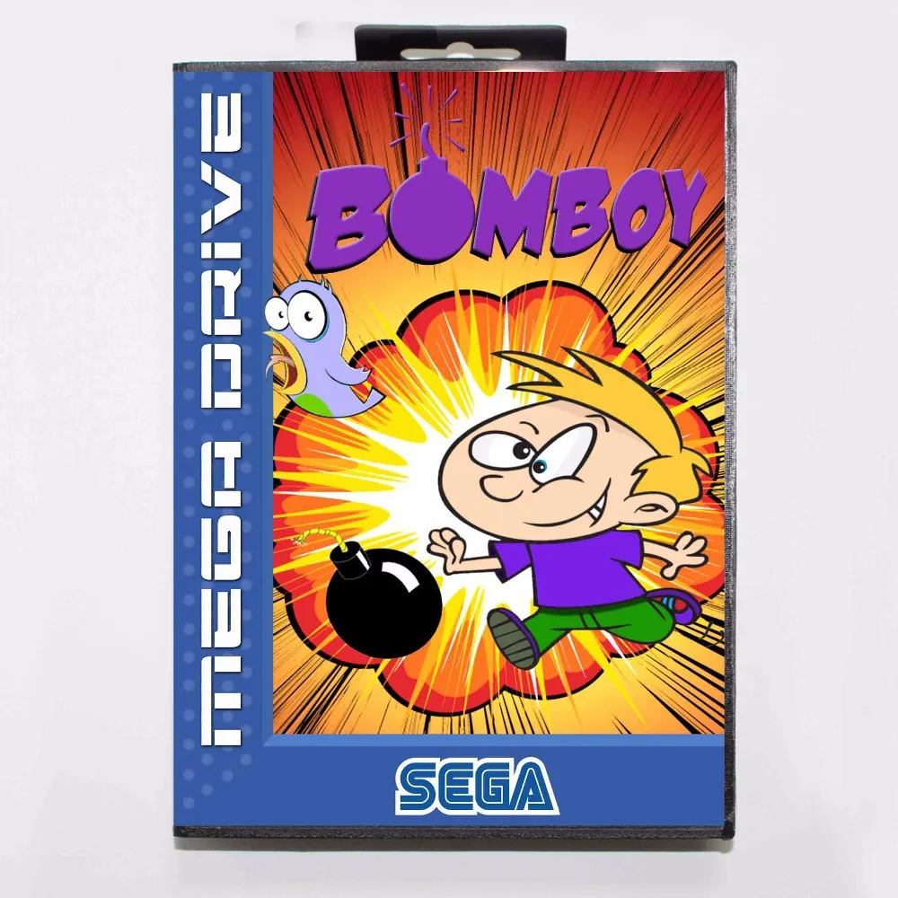 Bomboy 16 бит MD карточная игра с коробку для Sega Megadrive/Genesis|16 bit|md game16 bit md |