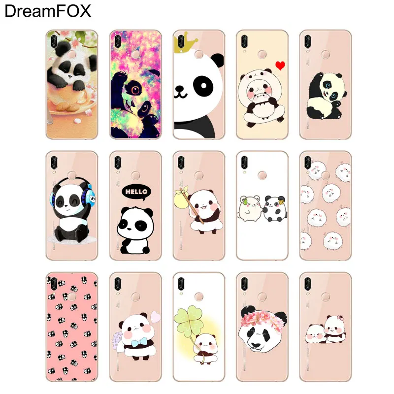 DREAMFOX M200 Cute Cartoon Animal Panda Soft TPU Silicone Case Cover For Huawei Honor 6A 6C 6X 7C 7X 8 Lite Pro |