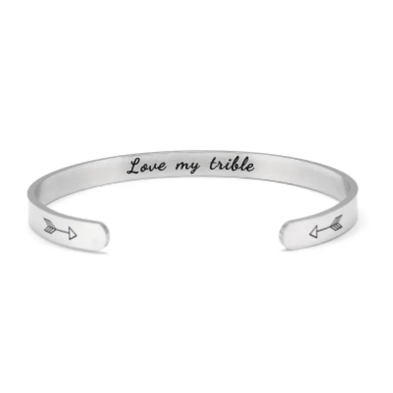 Модный браслет Love my trible шириной 6 мм с манжеты браслеты элементами в виде стрел