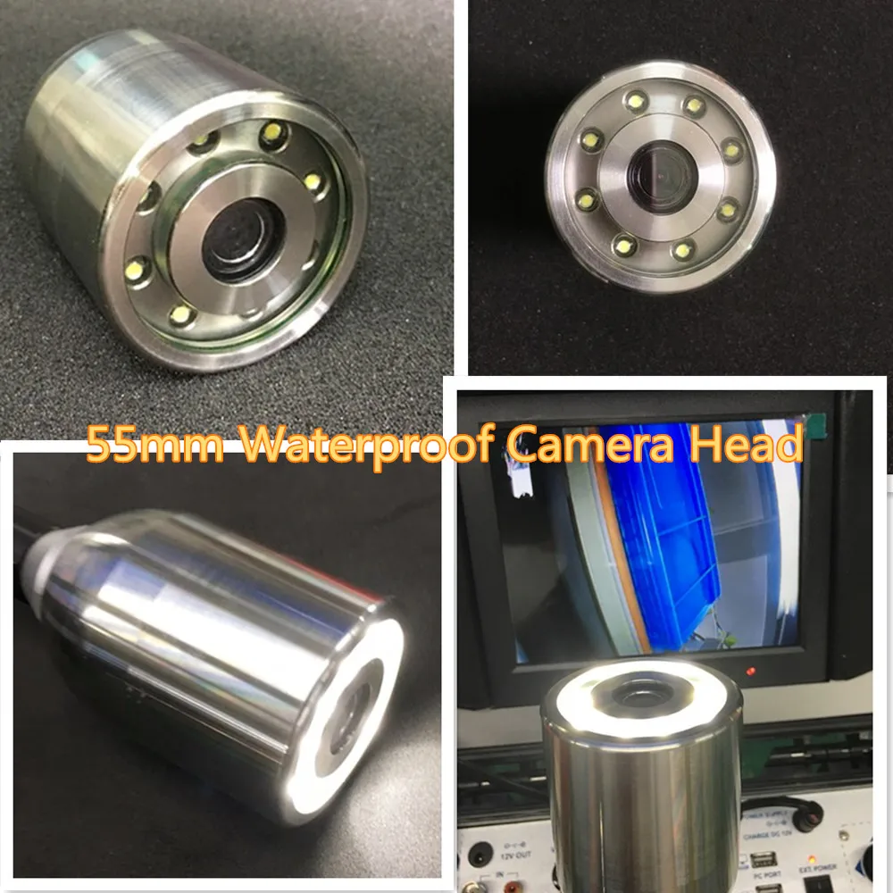 Водонепроницаемая камера 55 мм с мягким кабелем для подводной съемки 100 метров 10