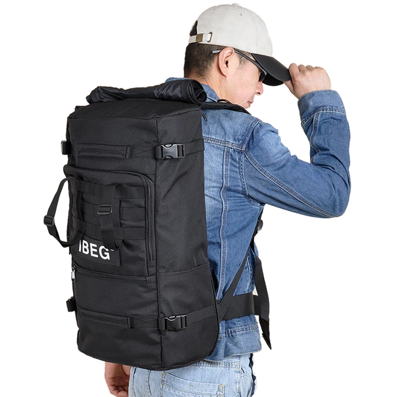 50L Для мужчин путешествия рюкзак унисекс туристические рюкзаки