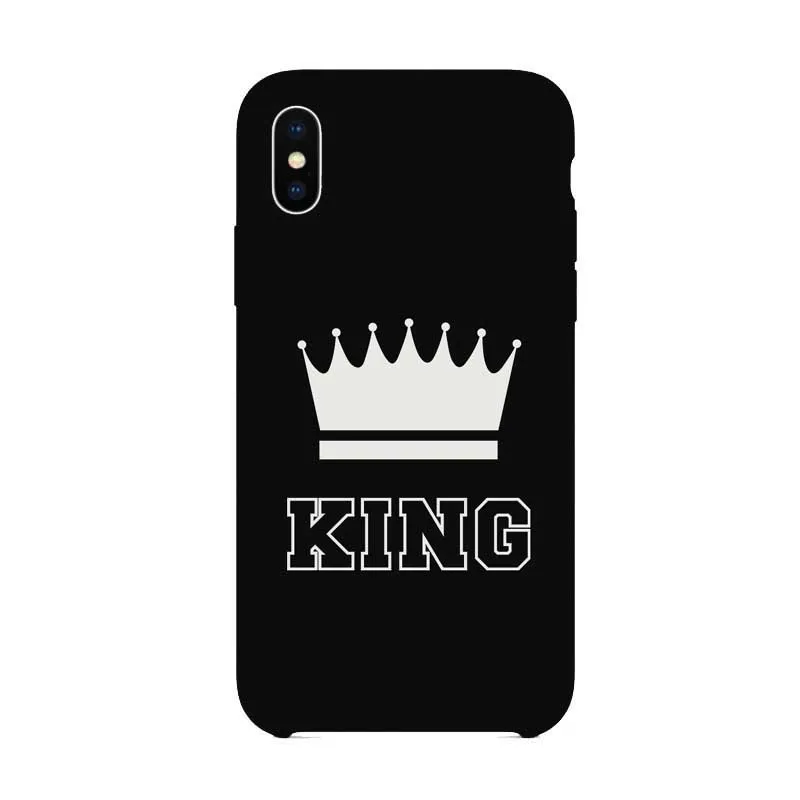 Модный чехол для телефона King Queen iphone 5 5S SE 6 6S XR XS MAX 7 7PLUS X 8 8PLUS жесткий пластиковый