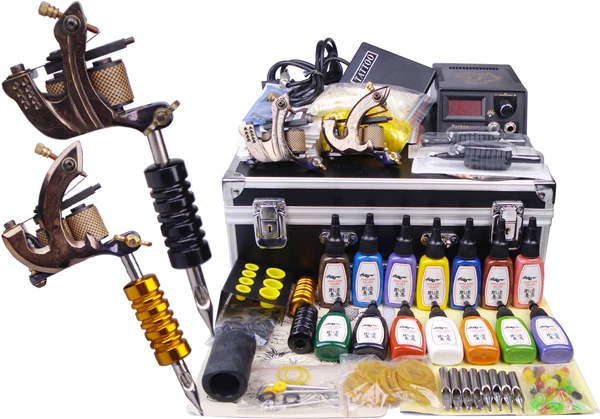 Набор для тату-машинки 2 шт. цифровые Пистолеты перманентного макияжа 15 цветов