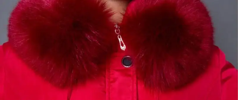 Winter Women Fashion Long Thick Warm Down Cotton Jacket Plus Size High Quality Fur Collar Slim Coat Overcoat Parka |