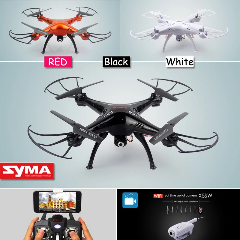 Syma x5sw Гул с Камерой HD WIFI в Режиме Реального Времени FPV Quadcopter 2.4 Г 6 Ось Гироскопа 4CH