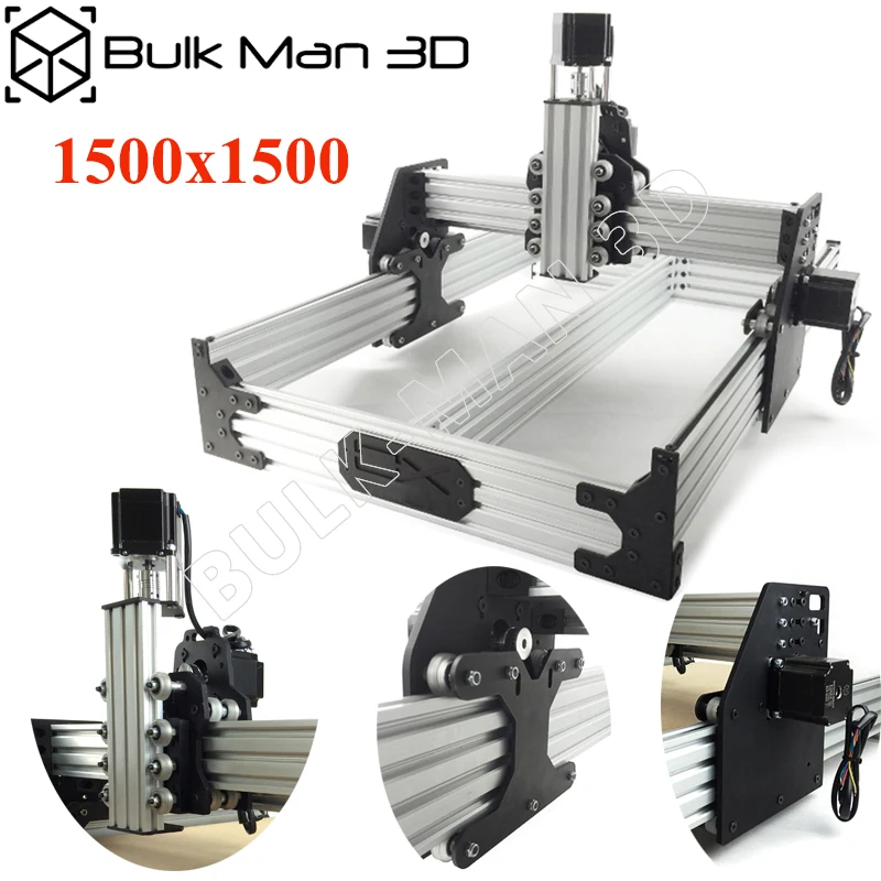 Маршрутизатор OX cnc Kit 1,5*1,5 м 4 оси деревообрабатывающий фрезерный станок Настольный DIY ленточный приводной комплект с 175 унций* в Nema23 шаговые двигатели