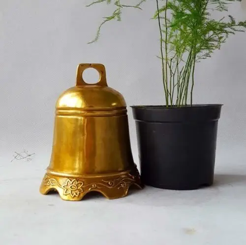 Фэншуй колокольчик народное искусство Китая China Brass Copper Тибетский буддистский
