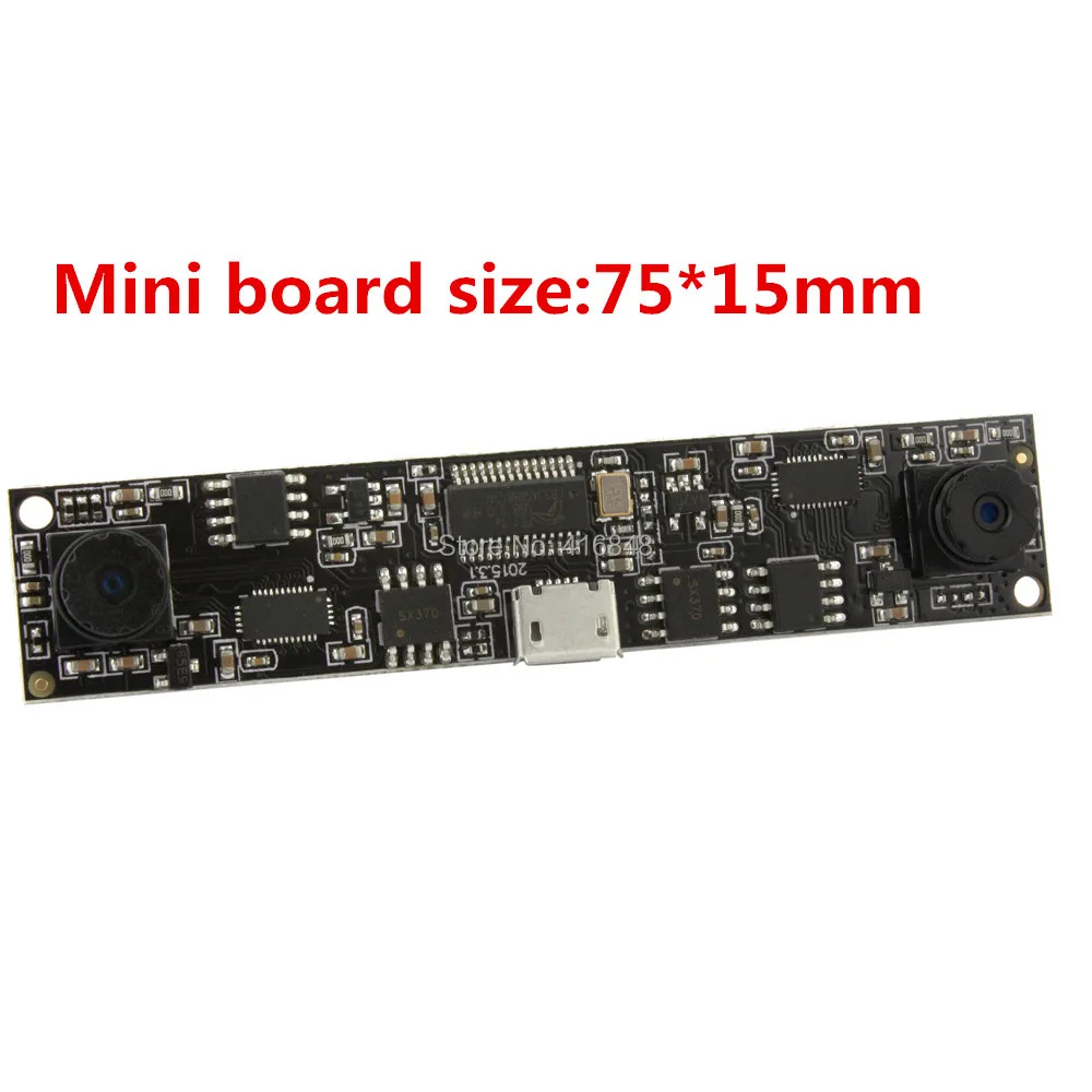 Linux Windows Android 720P PCB плата камеры X hd cmos OV9712 45 градусов с двумя объективами usb модуль