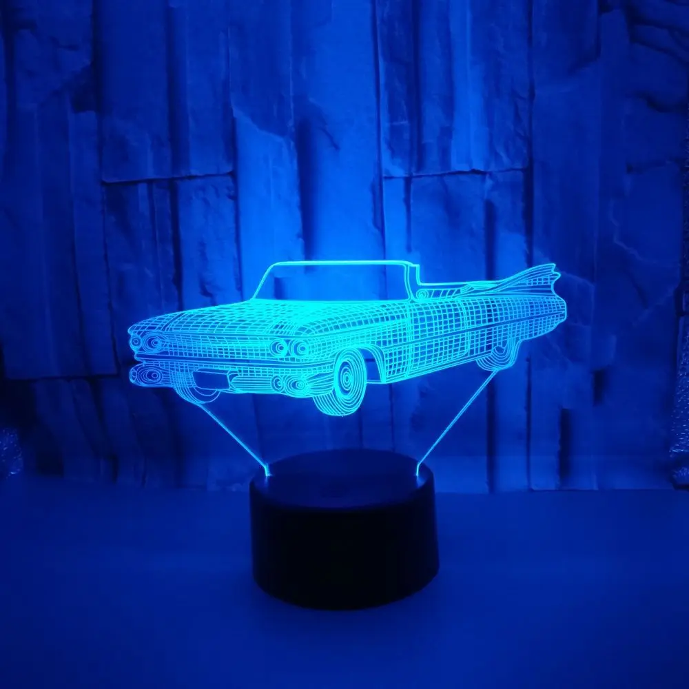 Подарок 3d автомобильный ночник спортивный автомобиль Usb Визуальный маленький