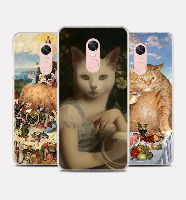 Чехлы для телефонов с забавным рисунком кота для Xiaomi Mi A1 A2 8 Lite Redmi Note 7 5 6Pro 4X5 5A 6A жесткий чехол-накладка