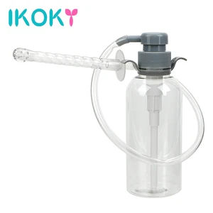 300 мл бутылочный насос, Анальный очиститель, Вагина, очистка, интимные игрушки для женщин, мужчин, взрослых, клизмы, распылитель, Эротическая машина, пара инструментов, магазин