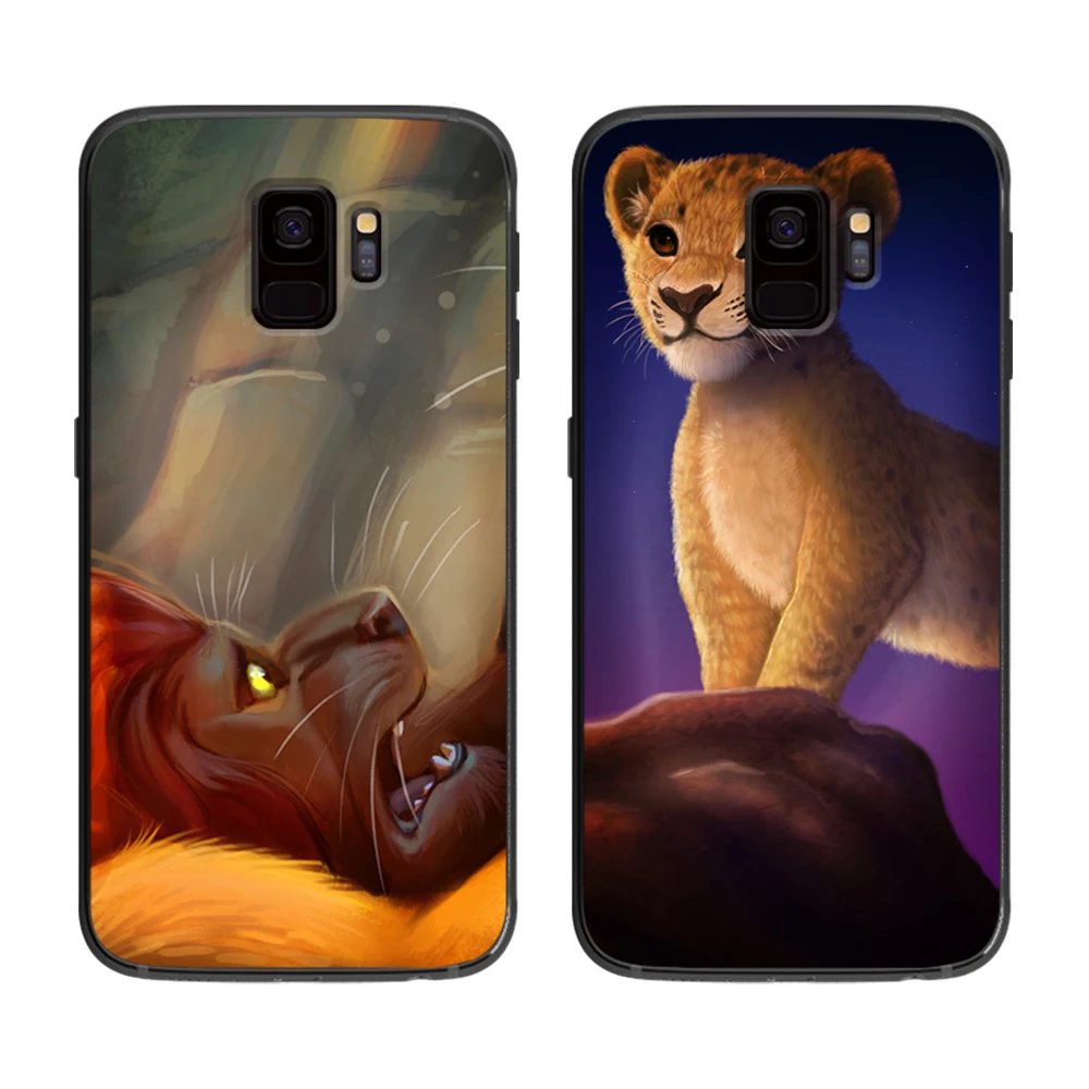 Мягкий чехол для телефона с рисунком льва короля розы Samsung Galaxy S6 S7 S8 S9 S10e Plus Note 8 9 |