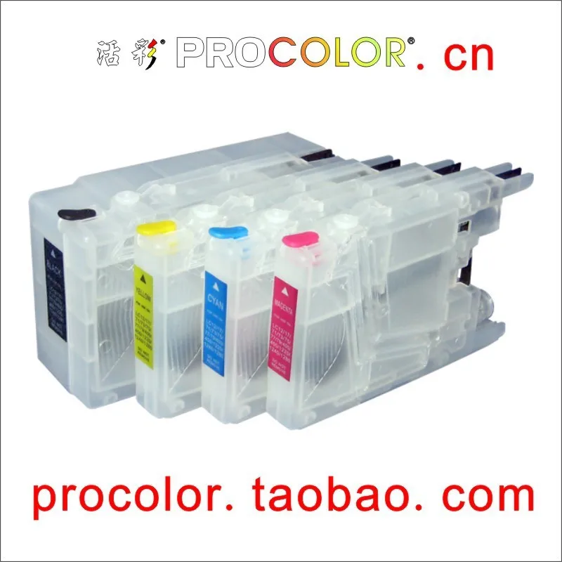 PROCOLOR Система непрерывной подачи чернил СНПЧ (с крышками) для BROTHER LC450 (MFC J5910DW MFC J6710DW