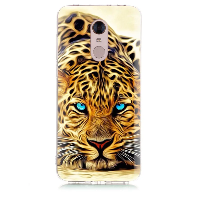 Case For Xiaomi Redmi 4X Note 3 Mi A1 4 Pro 4A 5 6 6pro 5A 6A TPU Soft Tiger Wolf Painted D046 |
