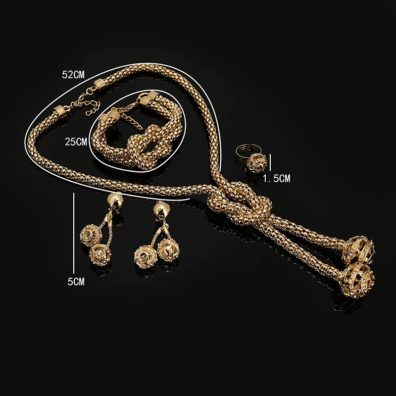 Женский ювелирный комплект из бисера и кристаллов Fani Dubai золотого цвета|african beads