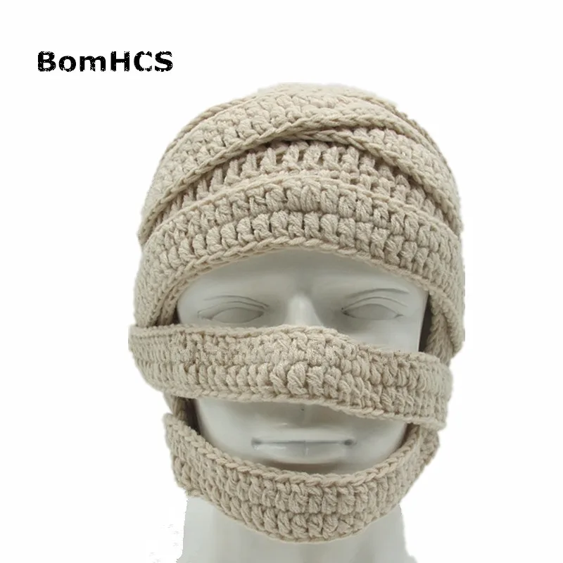 BomHCS новинка крутая Шапка-бини с зомби вязаная забавная шапка ручной работы 100% |