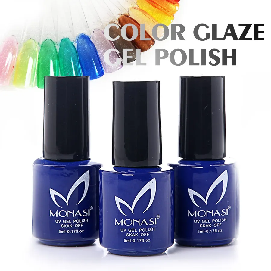 Монаси Гель лак для ногтей цветное Стекло Лаки УФ светодиодный длительный
