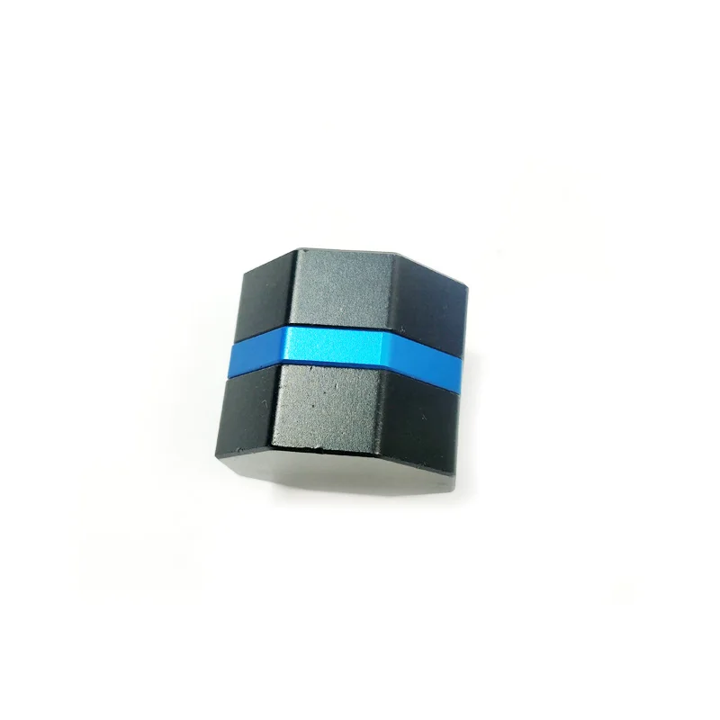 black with blue Новейший бренд Cueangel многоцветные сплайсинговые магнитные держатели мела для бильярдного бассейна для шестигранных мелков Мел для снукера чехлы - Цвет: black with blue
