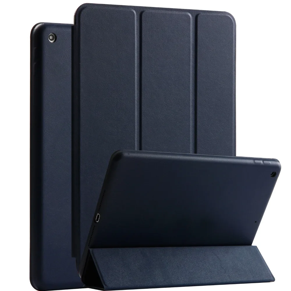 Case for New iPad 9.7 inch 2017.2018 protectr Ultra-thin PU leather Magnetic Cover Magnet wake up sleep model A1822 safe | Компьютеры и