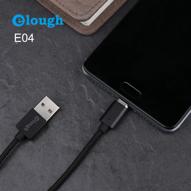 

Elough E04 Magnetic Charging USB Cable For iPhone XR Micro USB Cable Type C Cable Magnetic Charge Cable Fast Charging Data wire