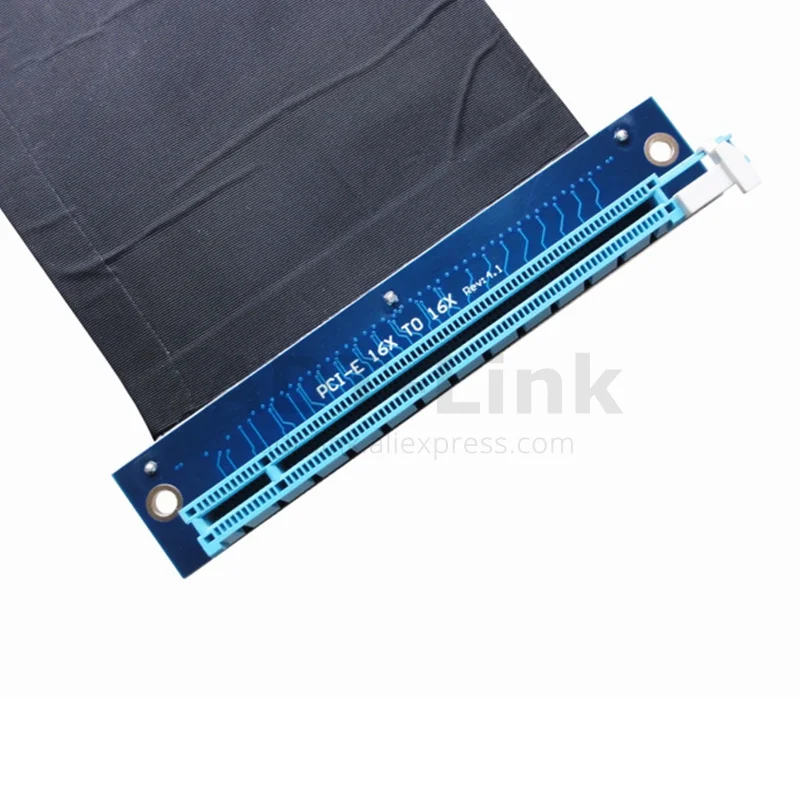 Левый угол PCI-Express PCIe3.0 16x к гибкий переходник Кабель для GTX1080TI firepro w7100 / radeon RX580 VEGA64