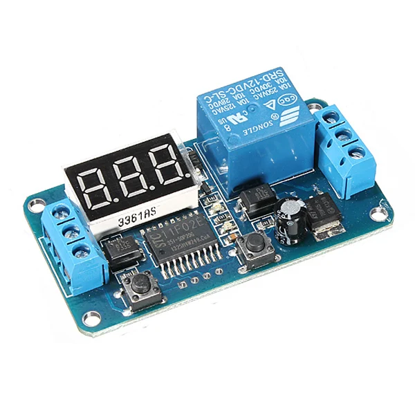 SHGO Горячая DC 12V светодиодный цифровой задержки переключатель таймер