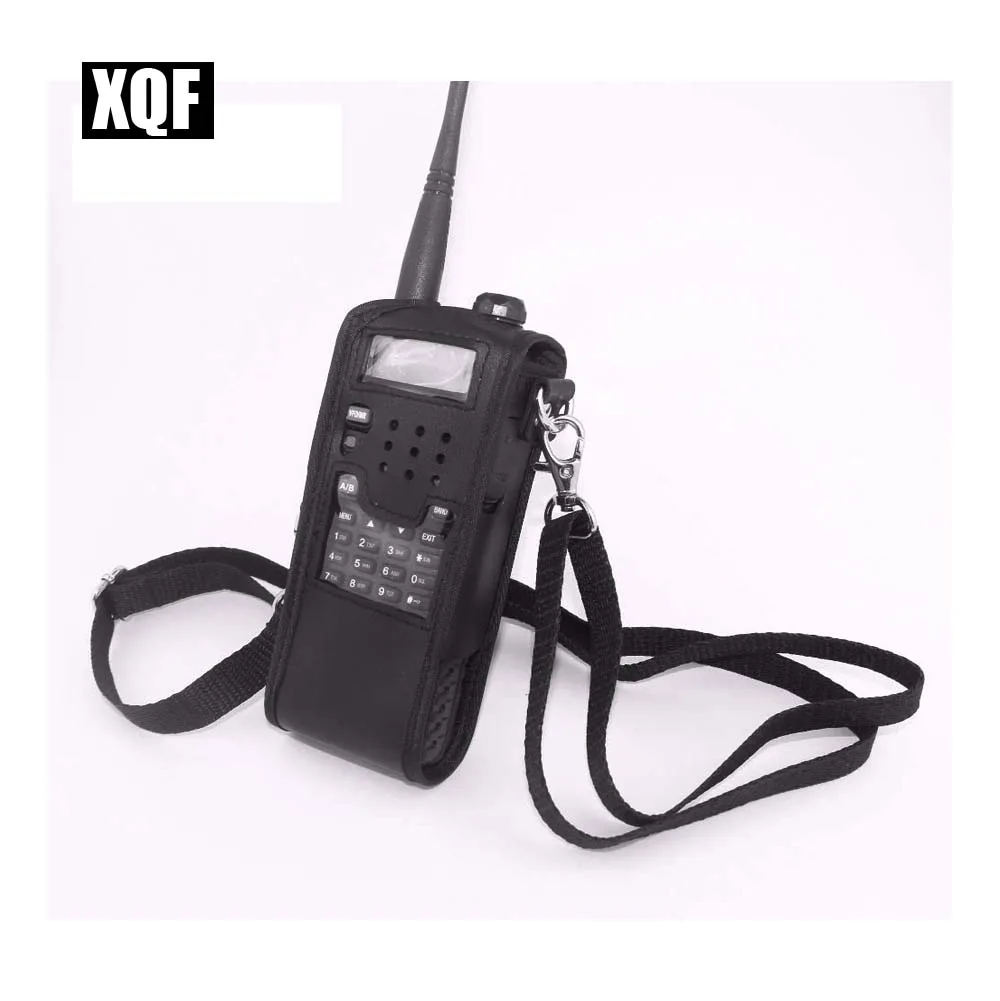 XQF Extended Leather Soft Case For Baofeng UV-5R(3800 mah) TYT TH-UVF9 TH-F8 TH-UVF9D Walkie Talkie | Мобильные телефоны и