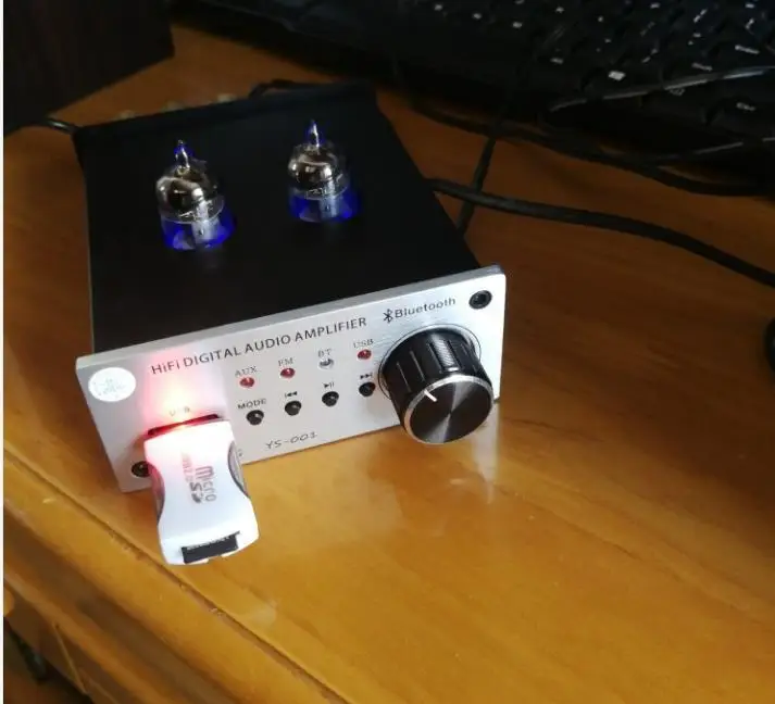 Bluetooth 4 0 HiFi вакуумный 6J1 ламповый усилитель стерео трубчатый предусилитель с FM USB U