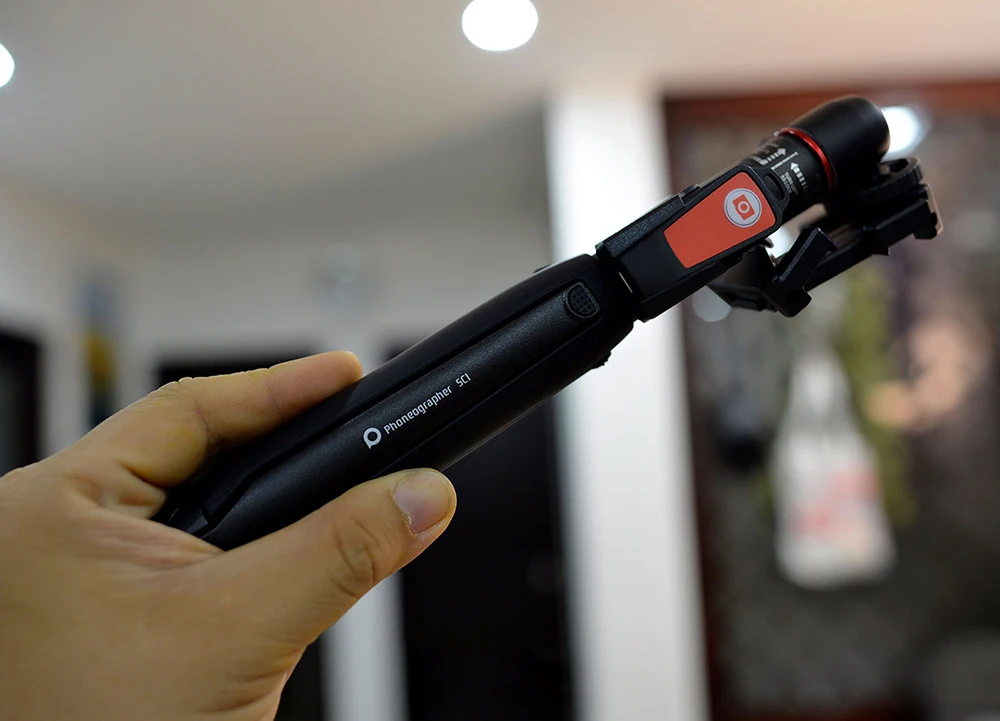 BENRO SC1 беспроводной Bluetooth из углеродного волокна гибкий монопод для селфи Настольный Штатив для iphone X экшн-Камера Gopro Sumsang pk smoo4