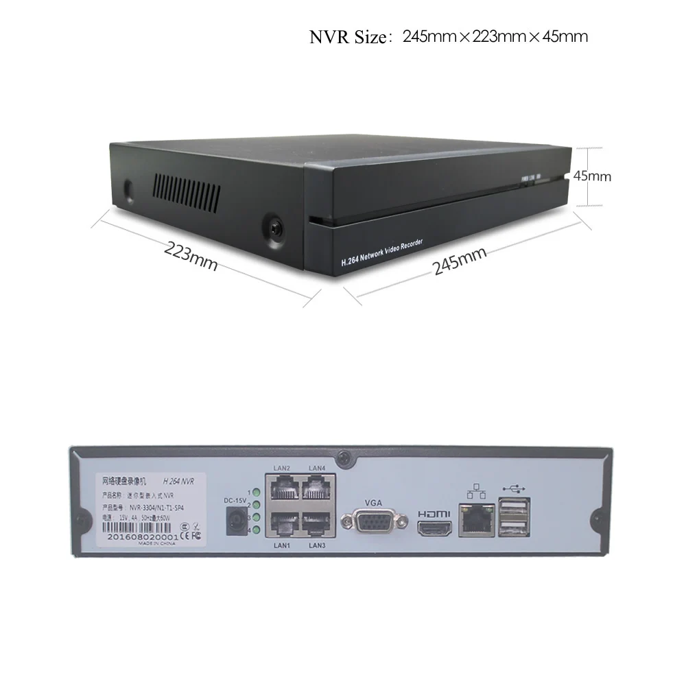 1080 P камера системы безопасности HD система 8ch HDMI видео POE NVR и 2.0mp Крытый купол
