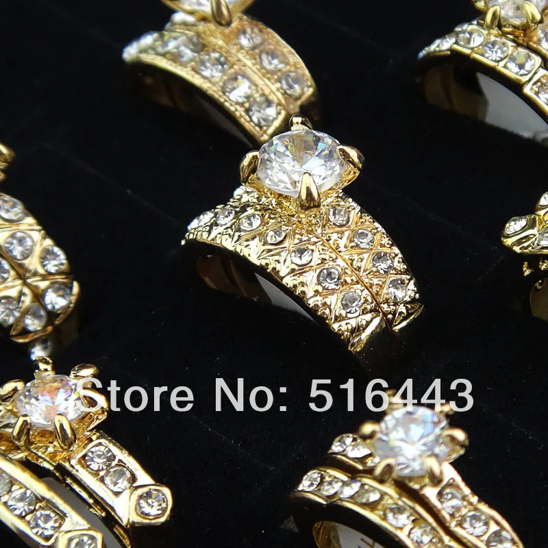Новое поступление 10 шт высококлассные ювелирные изделия с фианитом 18 К золото P 2