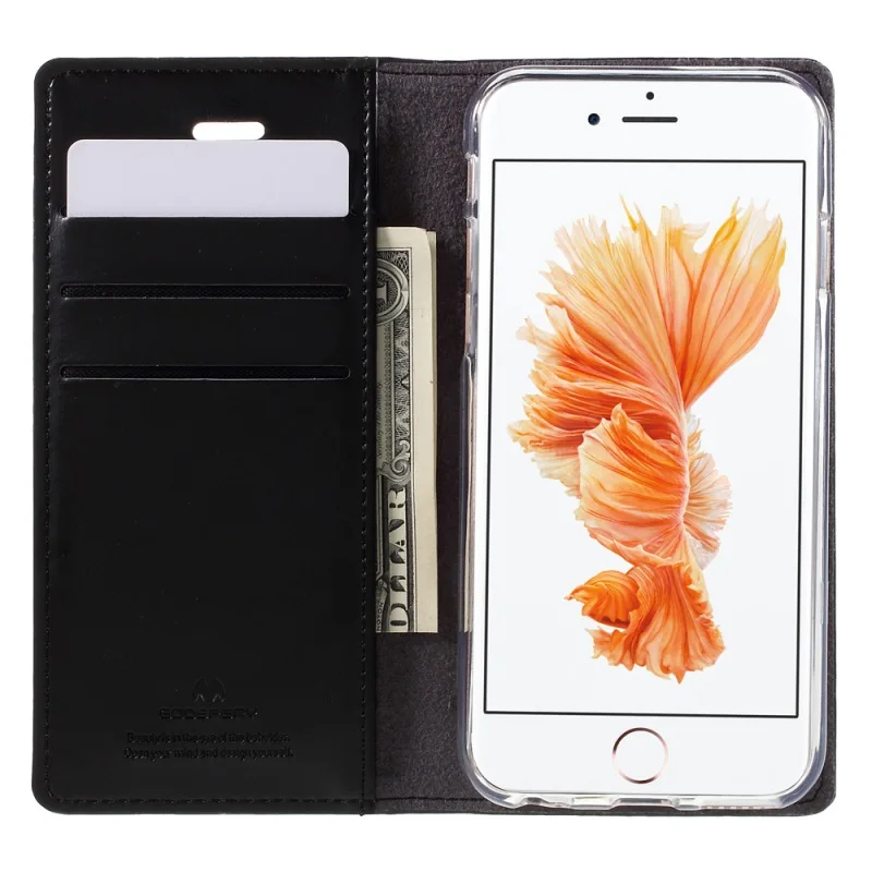 GOOSPERY для iPhone6 6s случае принципиально Кожа Flip Cover Blue Moon Wallet подставкой телефон