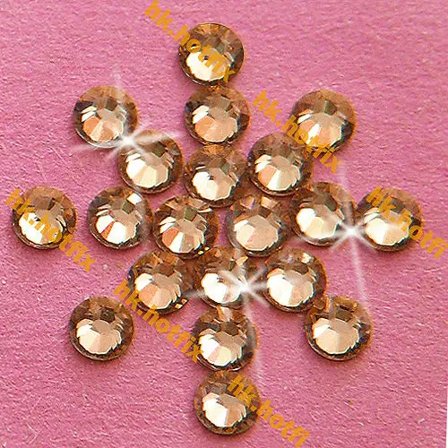 Ss7 оригинальные элементы Swarovski Light Colorado Topaz (246) 288 шт (без горячей фиксации горный
