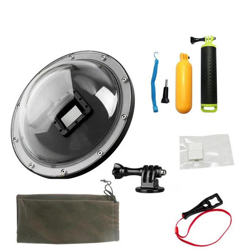 

Portable Waterproof Housing For GoPro Hero 4 3+ 3 Camera Accessory Water Mirror Mask Hand Grip Holder Underwater Shell