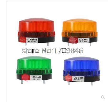 

220VAC RED LED Beacon Warning Signal Light Alarm Lamp Spiral Fixed