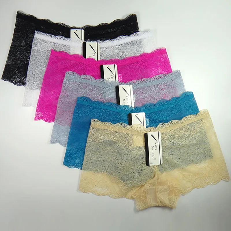 Трусики стринги женские кружевные бесшовные батальных размеров 4 шт.|panties