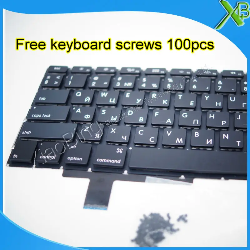 Совершенно новая русская клавиатура A1297 для MacBook Pro 17 1 дюйма маленькая Enter RS + винты