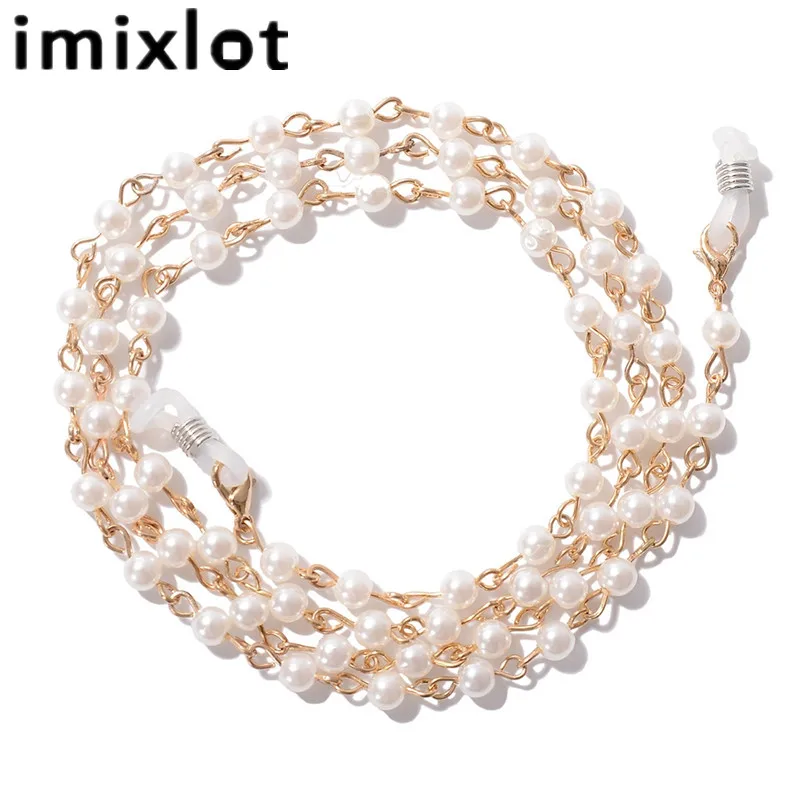 Цепочка для очков Imixlot женская роскошная классическая цепочка с искусственным