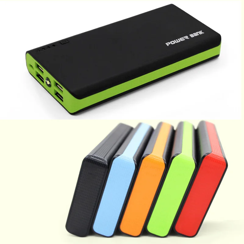 Высококачественный зарядный корпус электропитания 2.1A 4USB 6x18650 батарея DIY зарядное