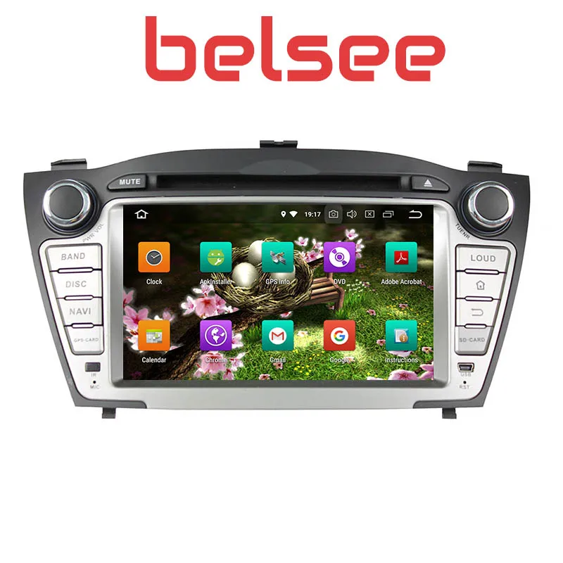 Belsee 2009 2010 2011 2012 2013 для hyundai Tucson IX35 Android 8 0 Автомобильный мультимедийный dvd-плеер gps