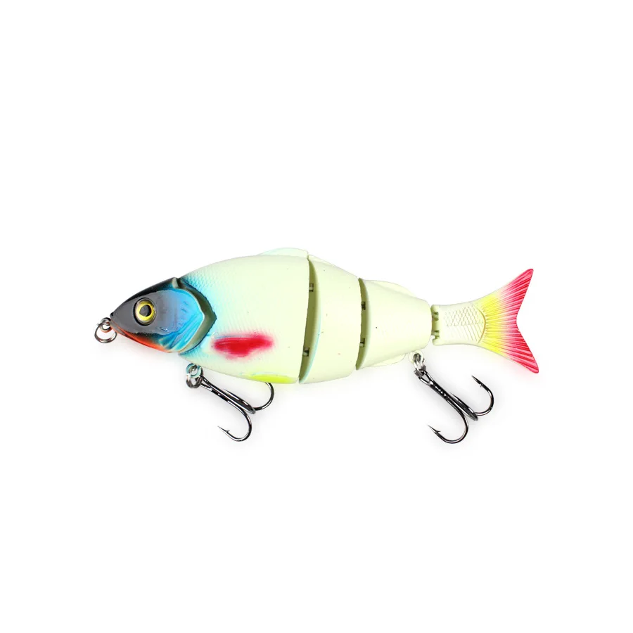 

1pcs Multi - Section Fishing Lure 3D Eyes Artificial bait 21g/120mm Wobbler with treble Hook Crankbait Swimbait fishing tackle