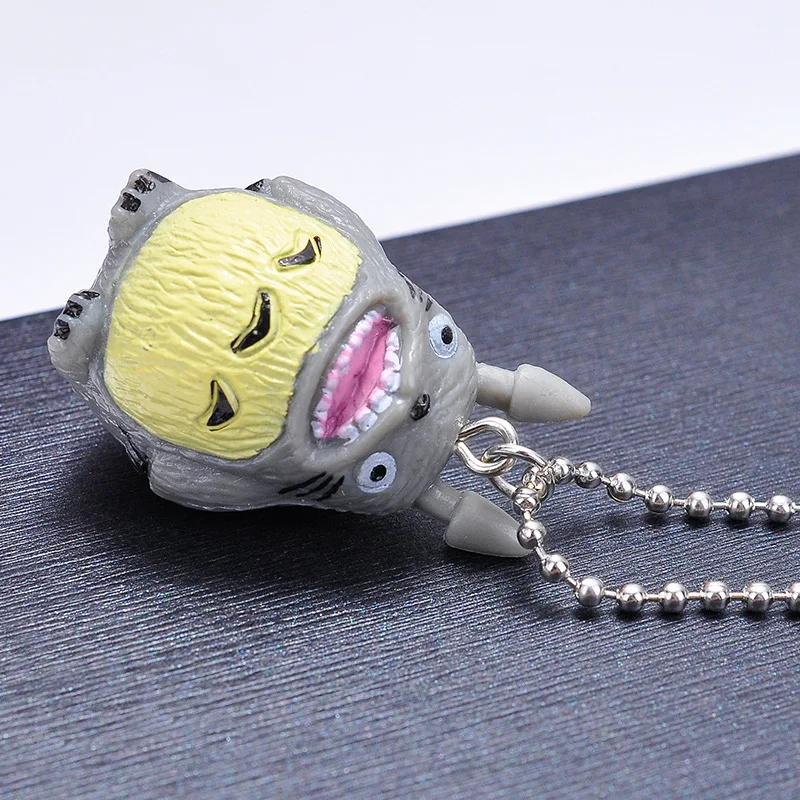 Cute Cartoon Character Pendant Bead Chain Necklace Totoro Doll Resin For Women Children collares de moda 2019 | Украшения и