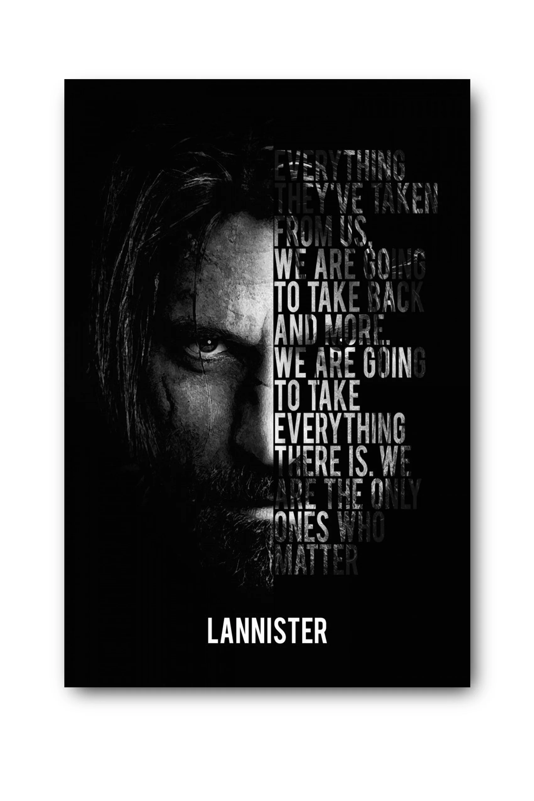 Jaime Lannister цитаты Шелковый плакат настенное искусство|Рисование и каллиграфия| |