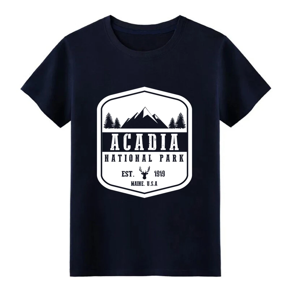 Acadia National Park футболка на заказ с круглым вырезом фото Удобная весенне осенняя